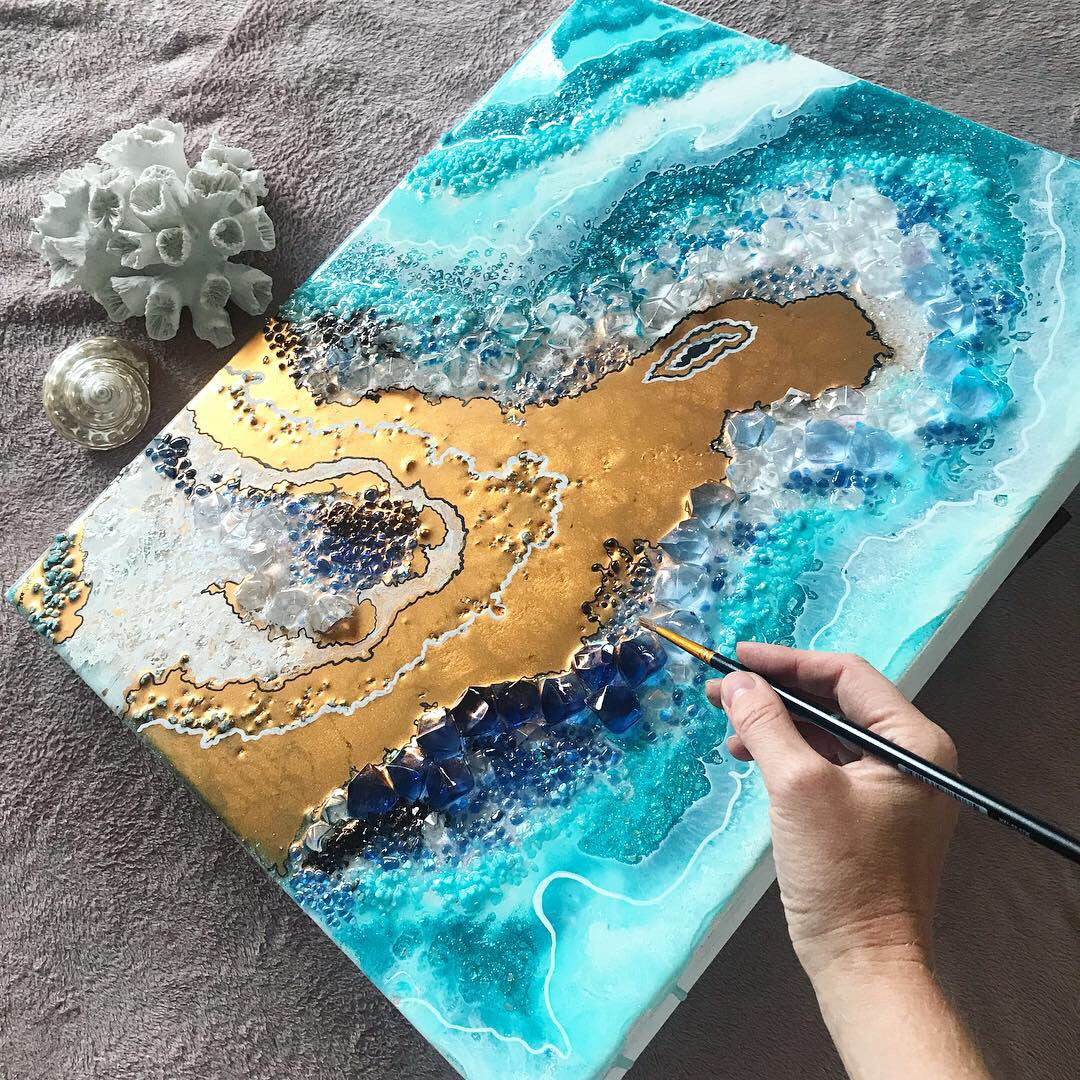 Crystal-Infused Art: A Harmonious Blend of Beauty and Energy