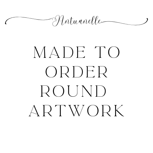 Made to Order Ocean Painting Seascape. Round Artwork.