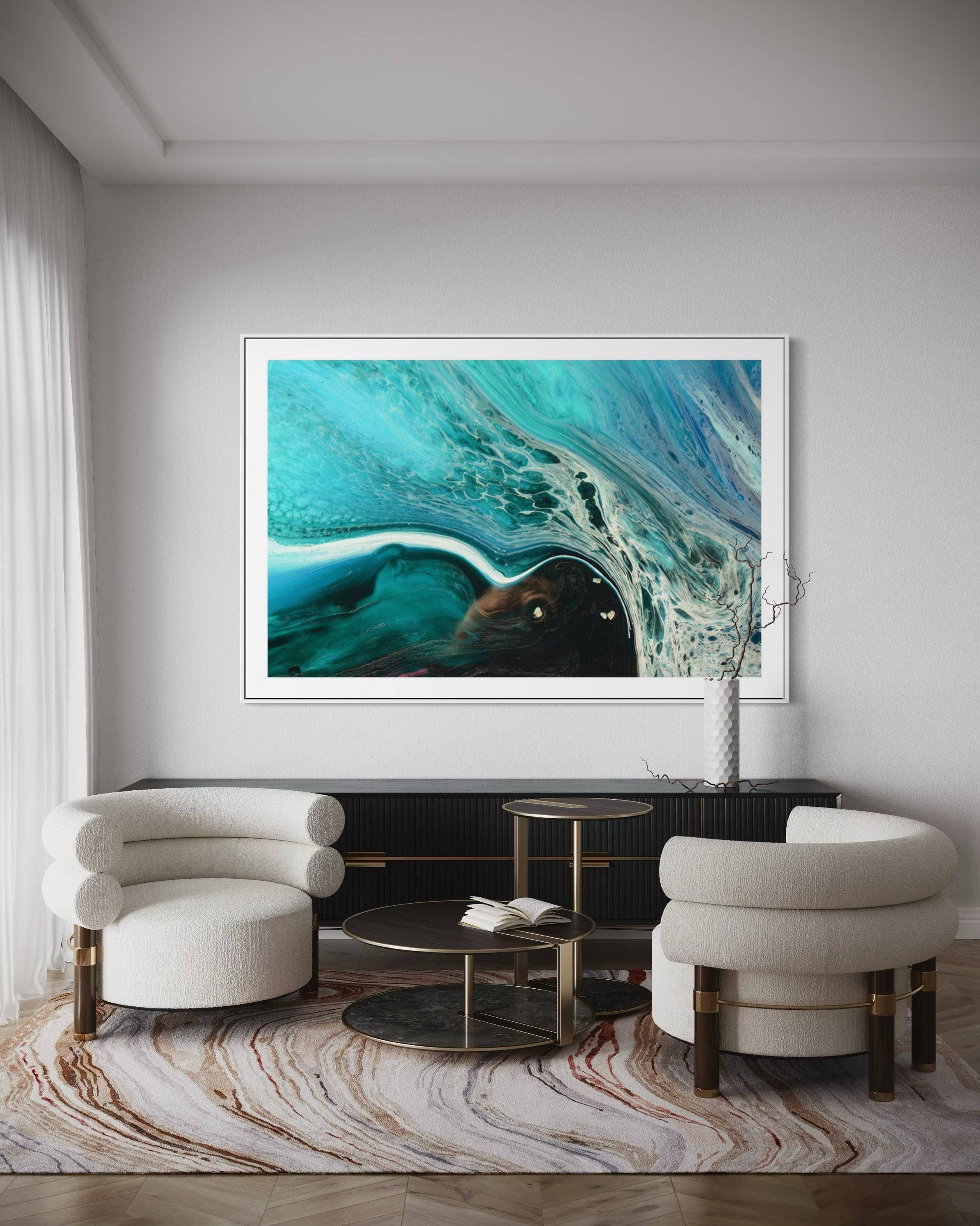 Ocean Dreams: Rise Above Abstract 2. Limited Edition Art Print