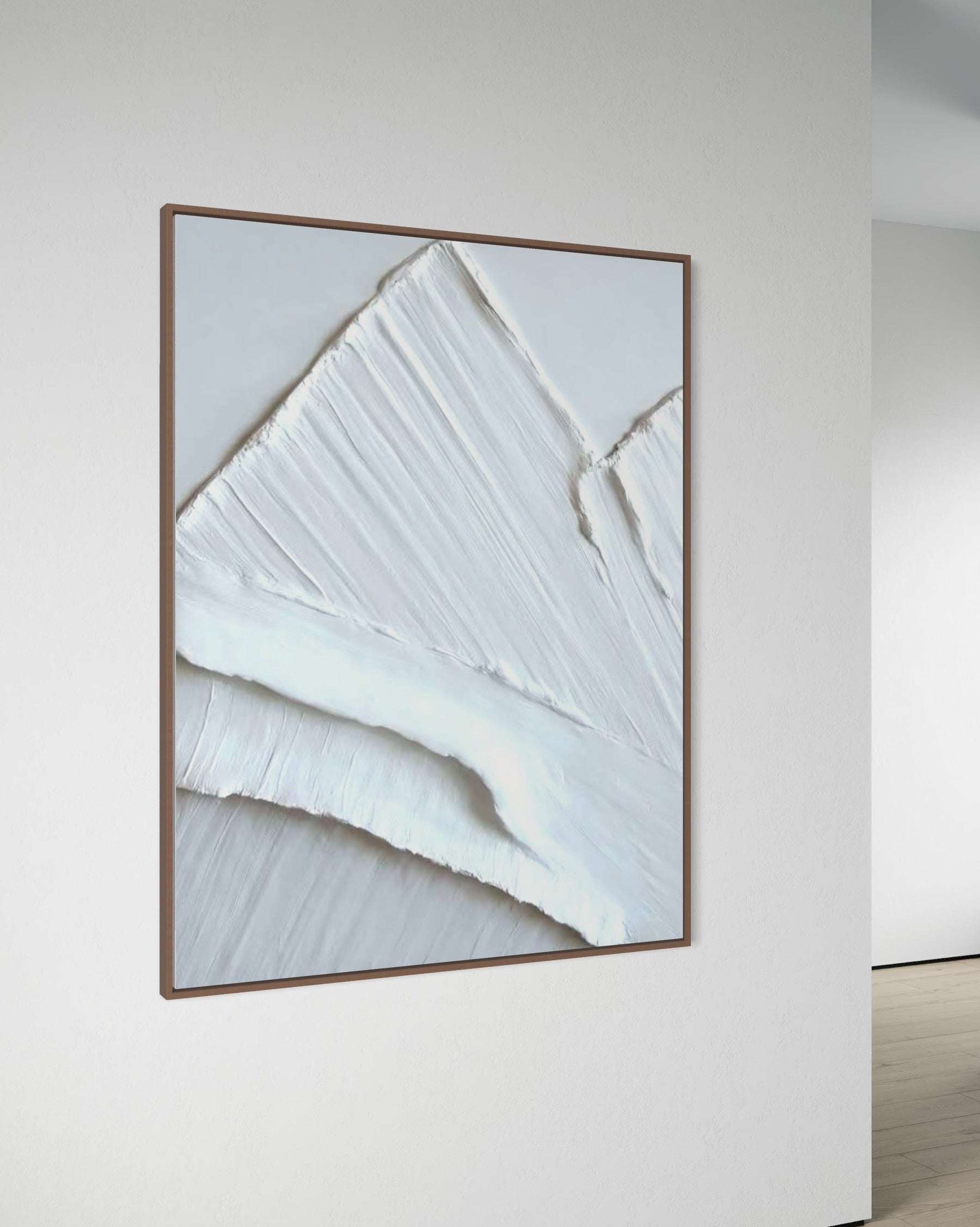 White tops 90x120cm FRAMED