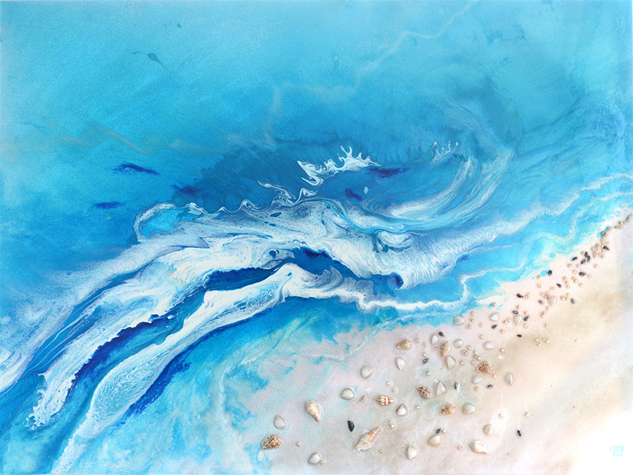 Bali Utopia Ocean Artwork. Limited Edition Print