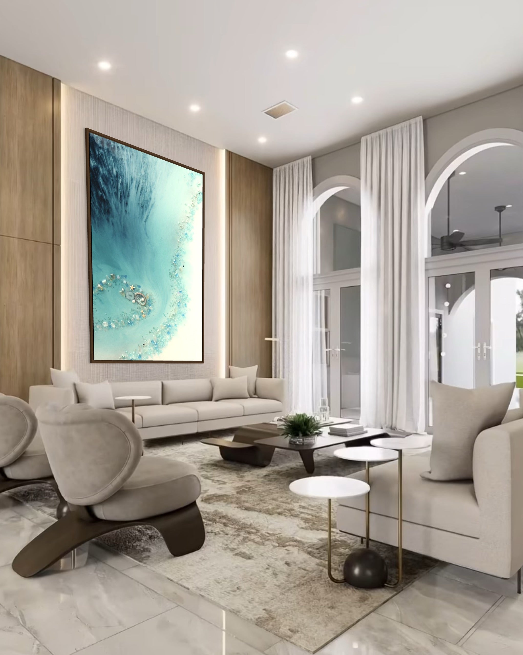 Ocean Dreams: Blue lagoon 1. Limited Edition Art Print