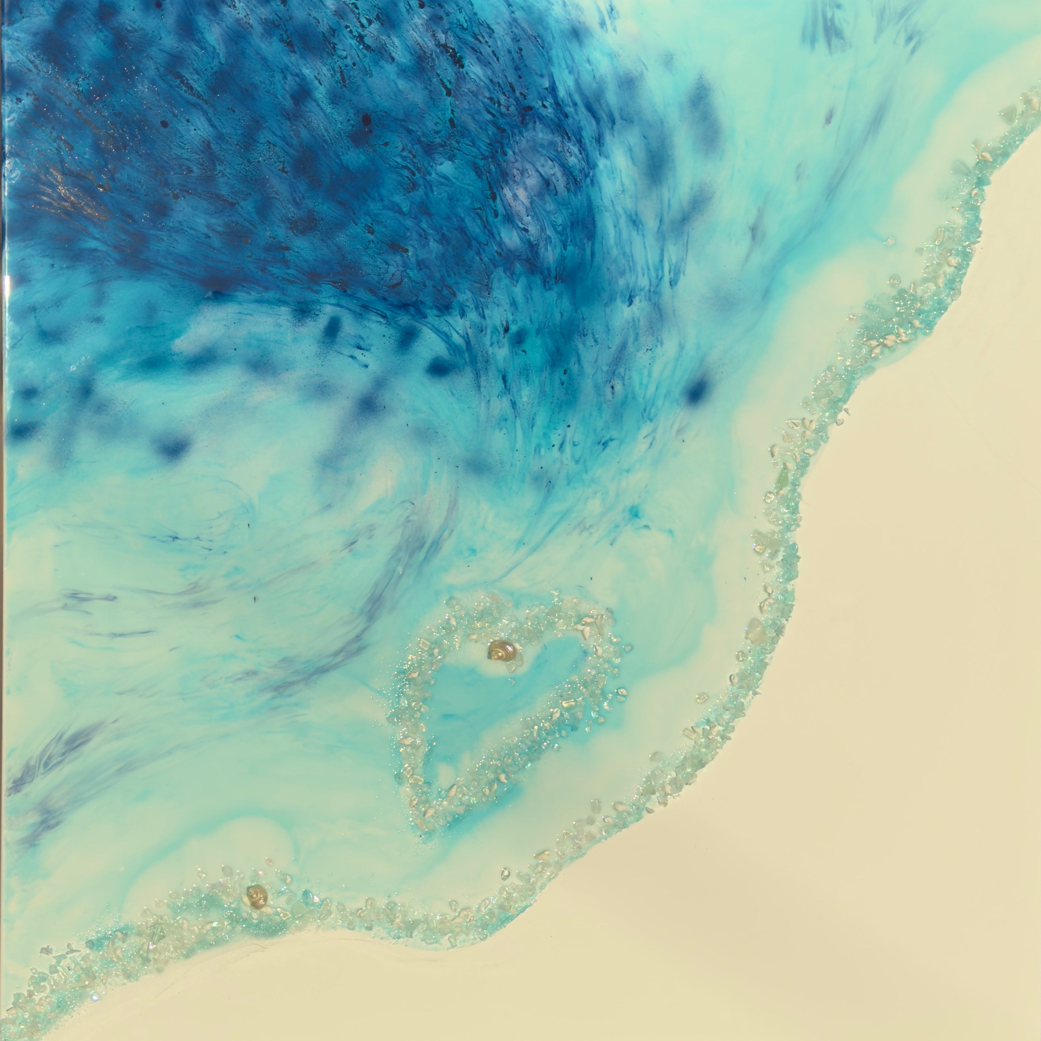 Whitsundays Blue Lagoon - 125x125cm FRAMED
