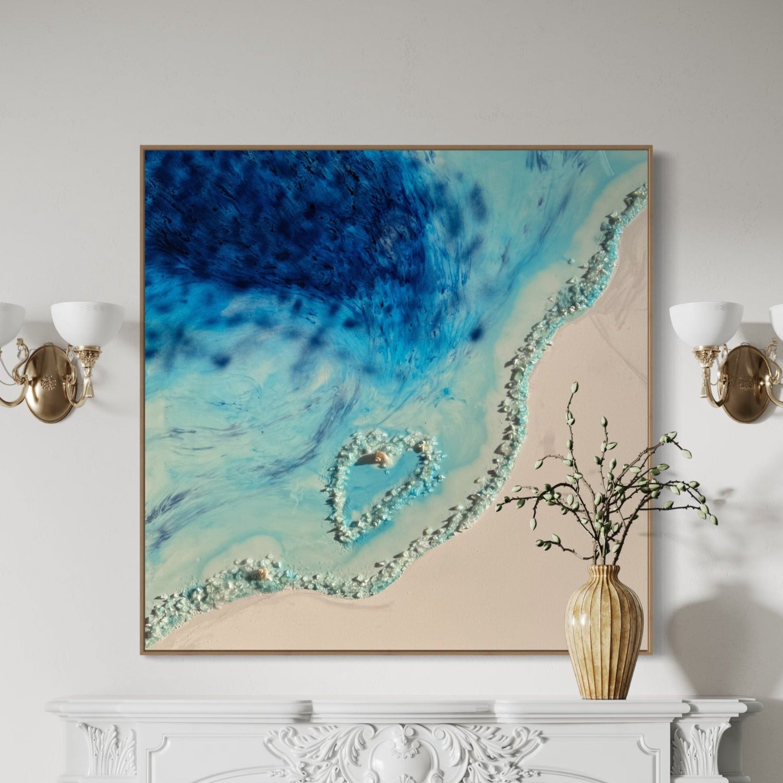 Whitsundays Blue Lagoon - 125x125cm FRAMED