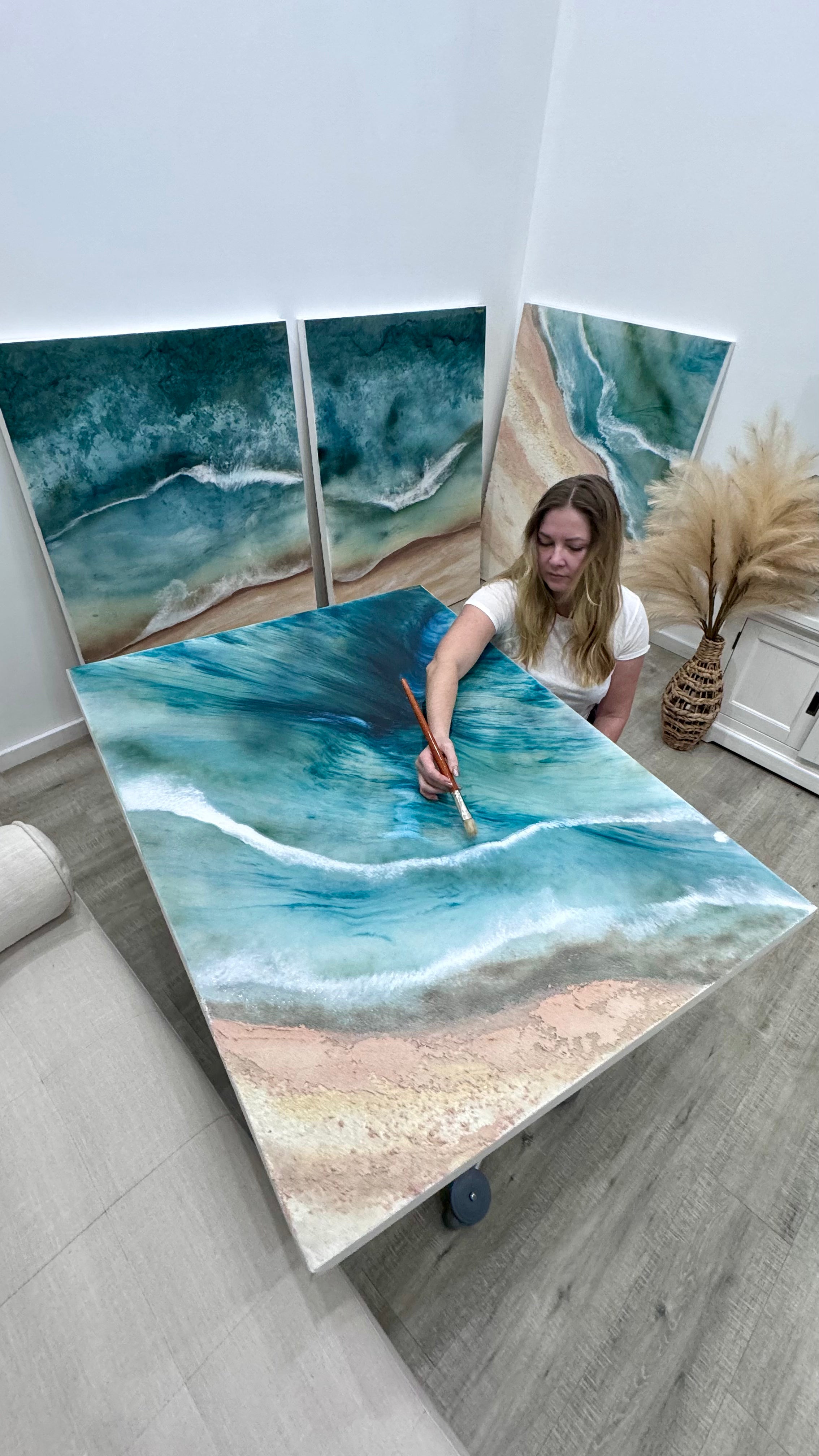 Honu Journey 1 48x35” Home is where your heart is.