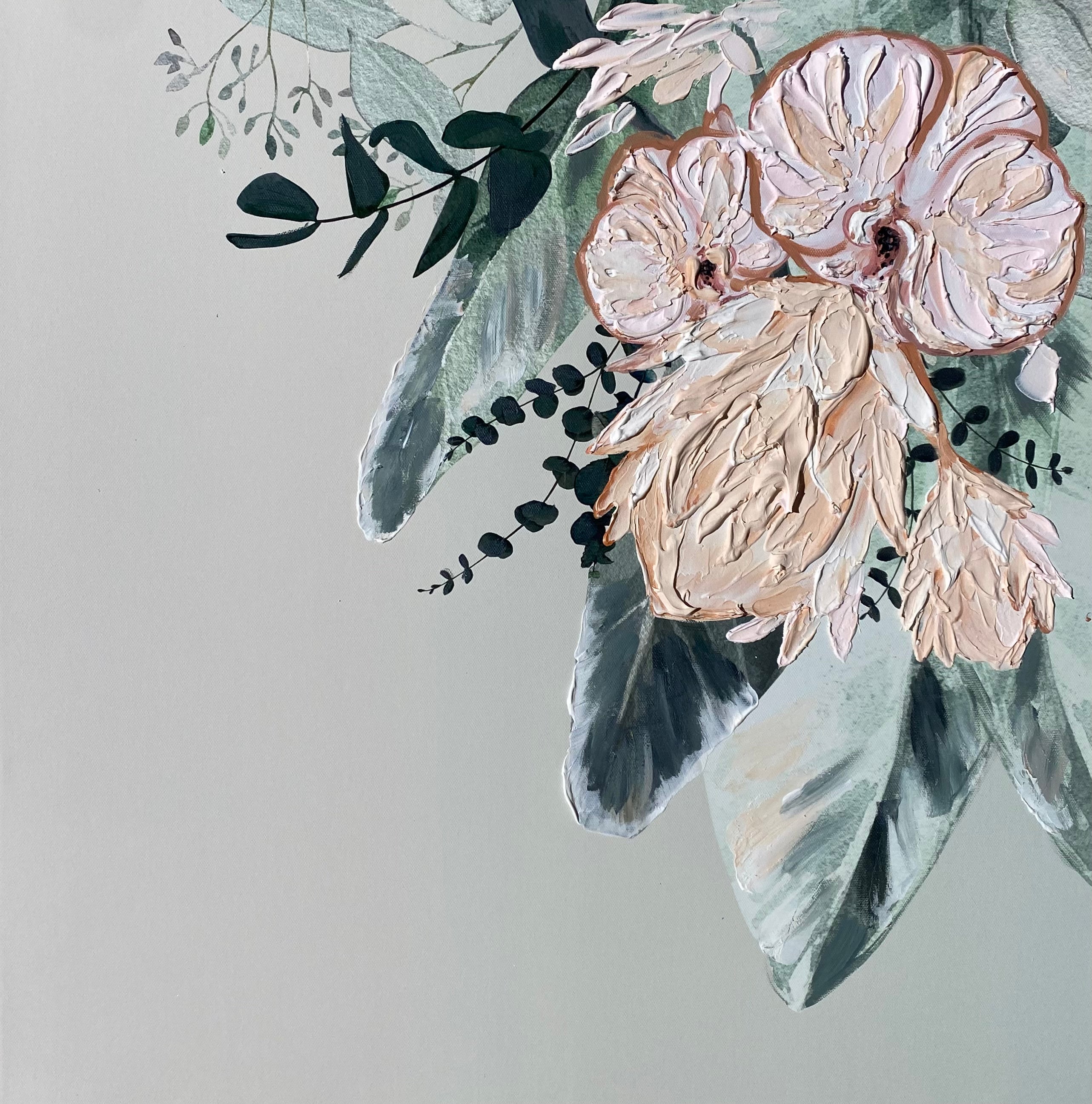 Orchid Protea 1 Mini Artwork - Gift Idea for Book lovers