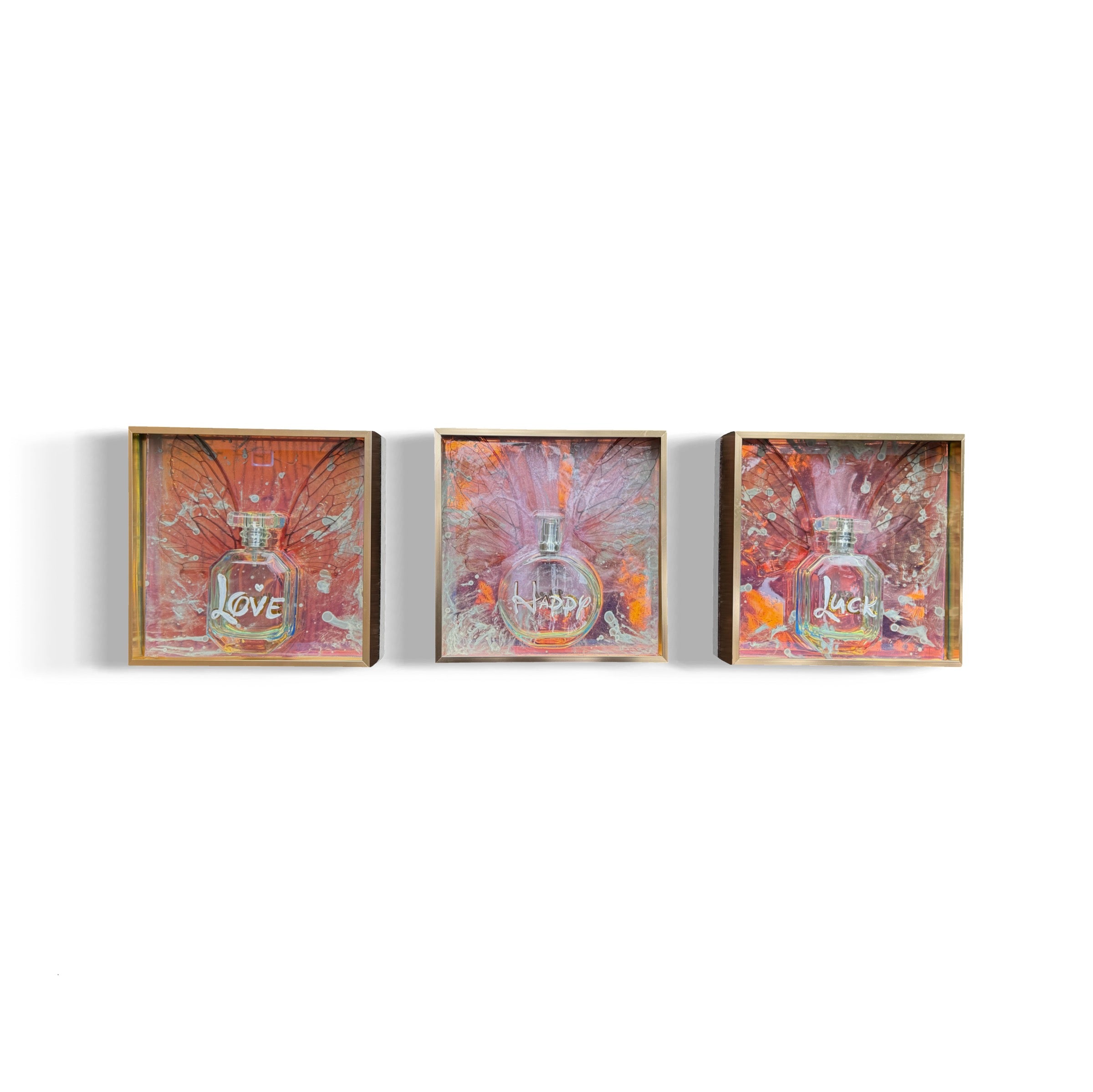 Luck and Happy Potion Artwork - set of 2 Luck Happy FRAMED