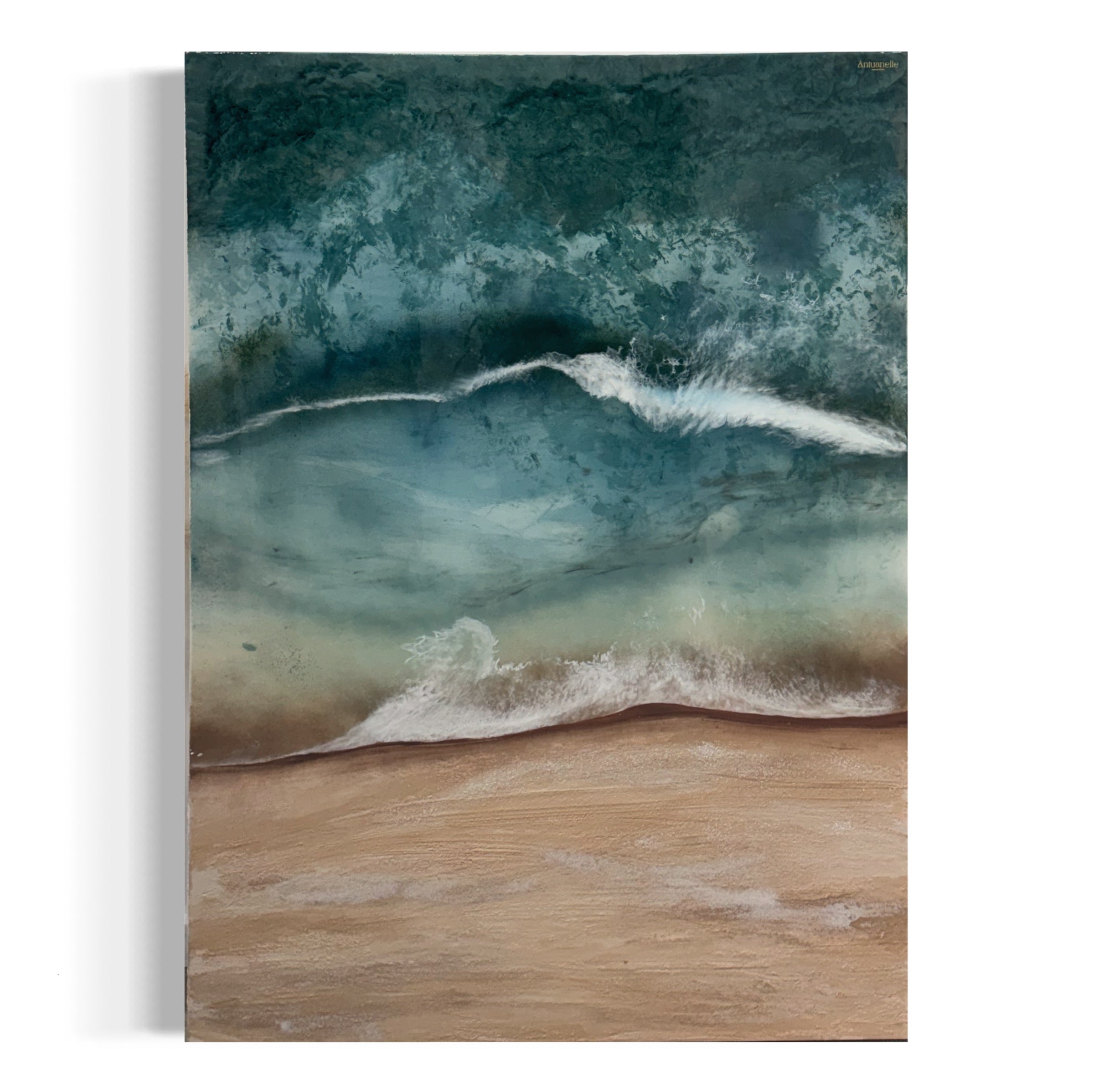 Whitsundays 1 120x90cm Sand, Liquid Glass, Acrylic