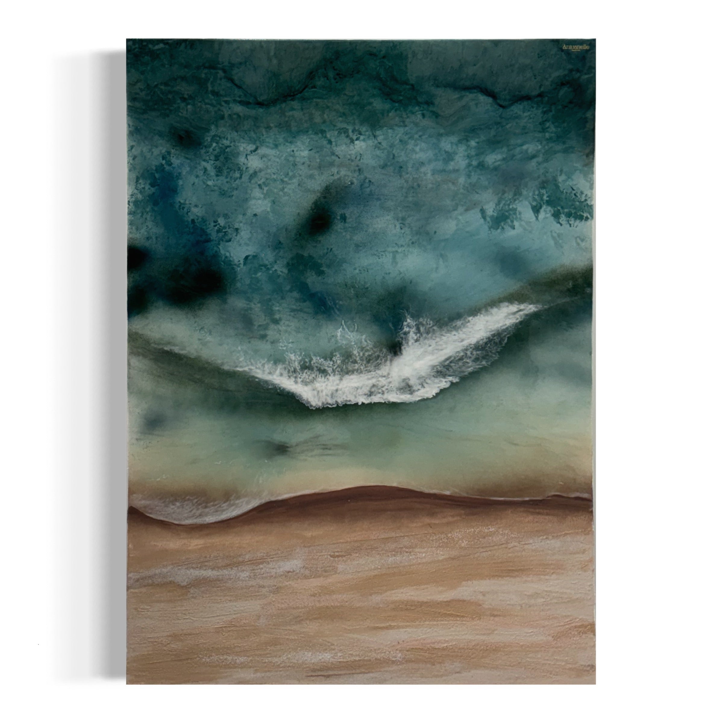 Whitsundays 2 120x90cm Sand, Liquid Glass, Acrylic