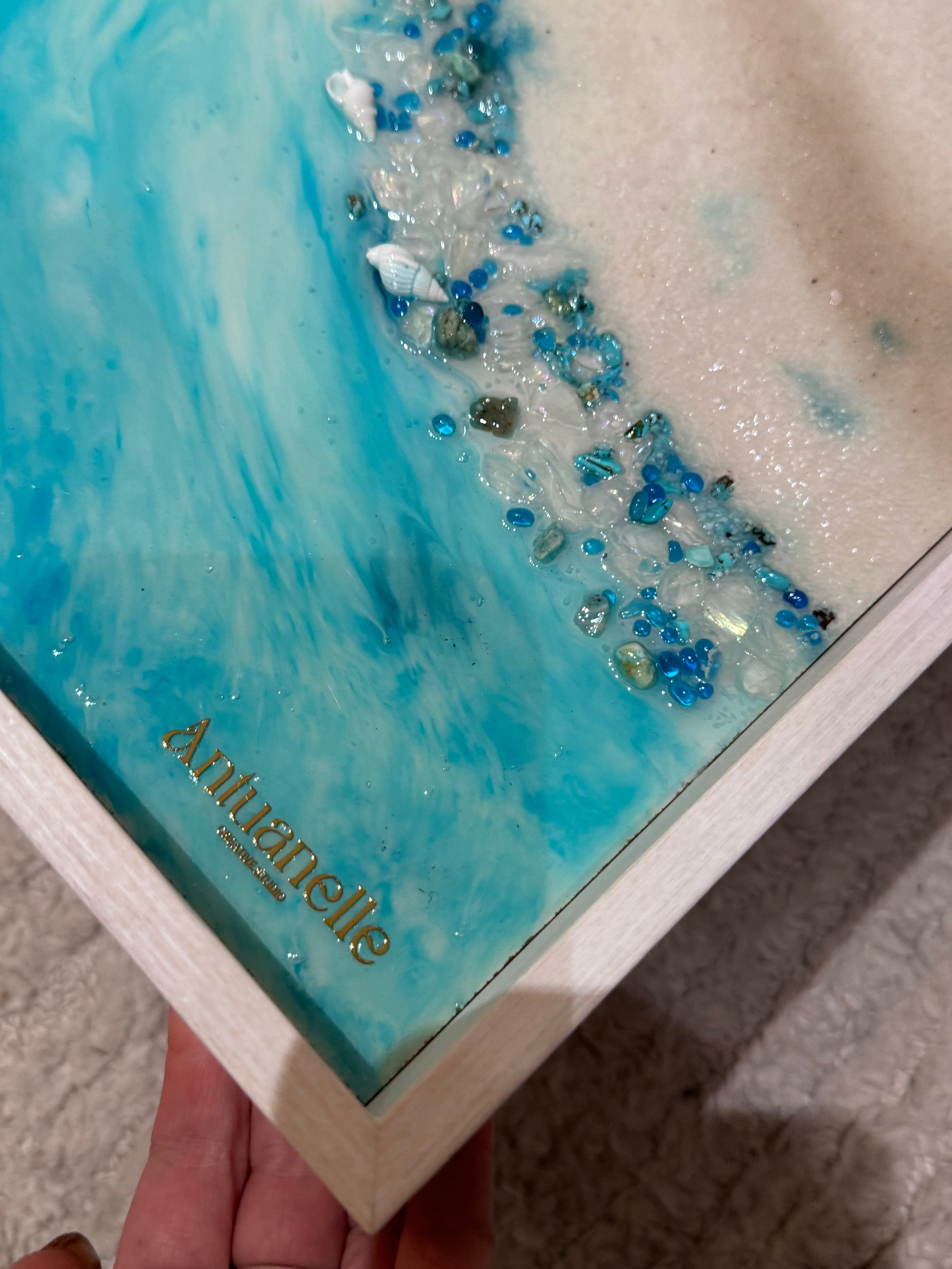 Amalfi Yachts Boats 1 55x55g cm FRAMED