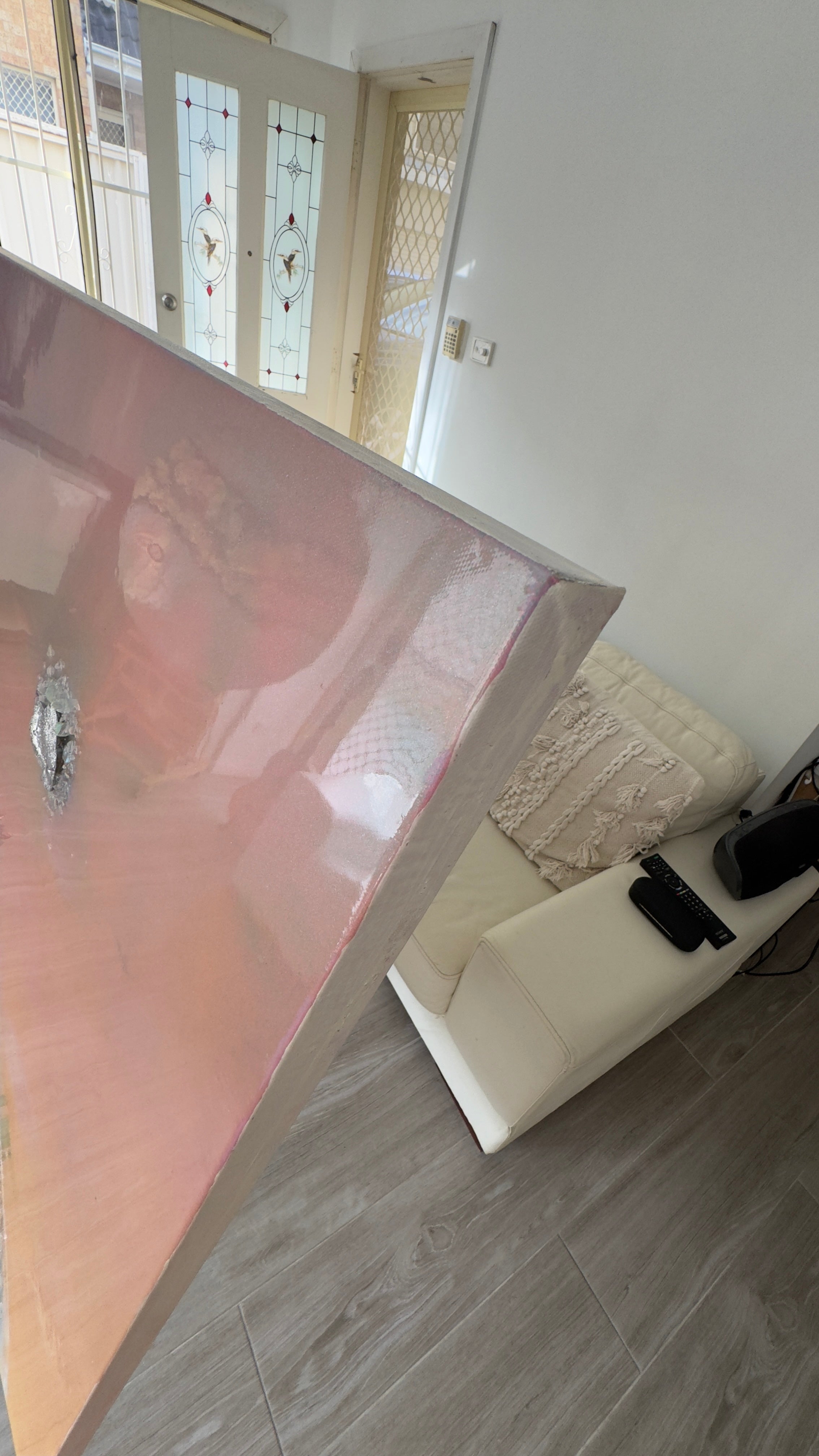 Rainbow Lucent with qua Aura Quartz crystals,Amethyst, Titanium Aura, Swarovski