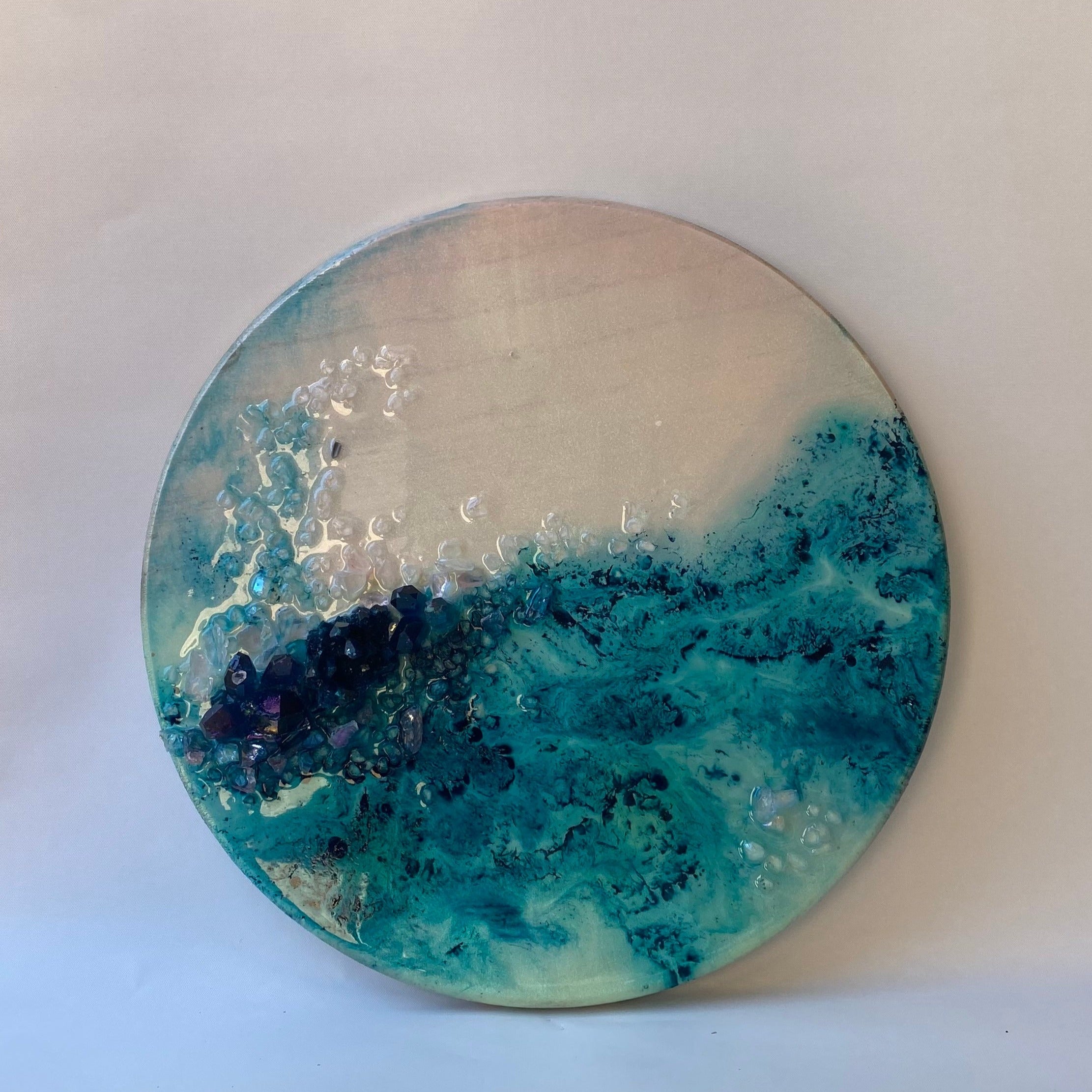 Ocean Art Azure Aura Round Mini Artwork 2