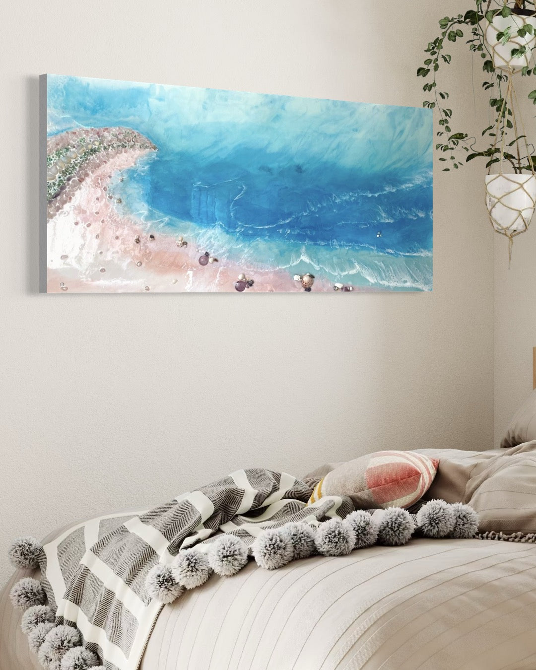 BOUNTY DREAM sky blue with roze quartz crystals