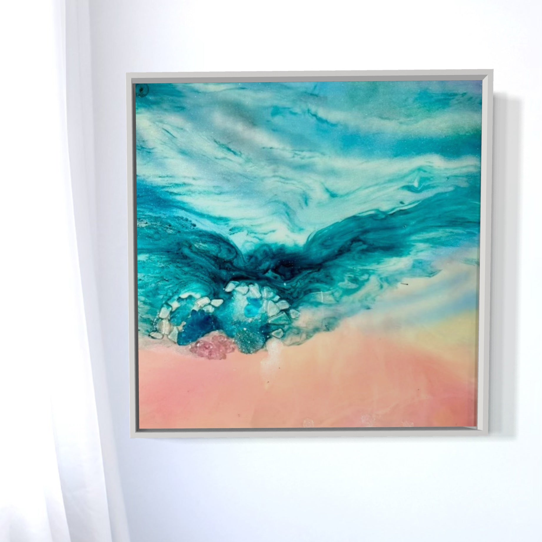 Laguna Beach Vibes 1 55x55cm FRAMED
