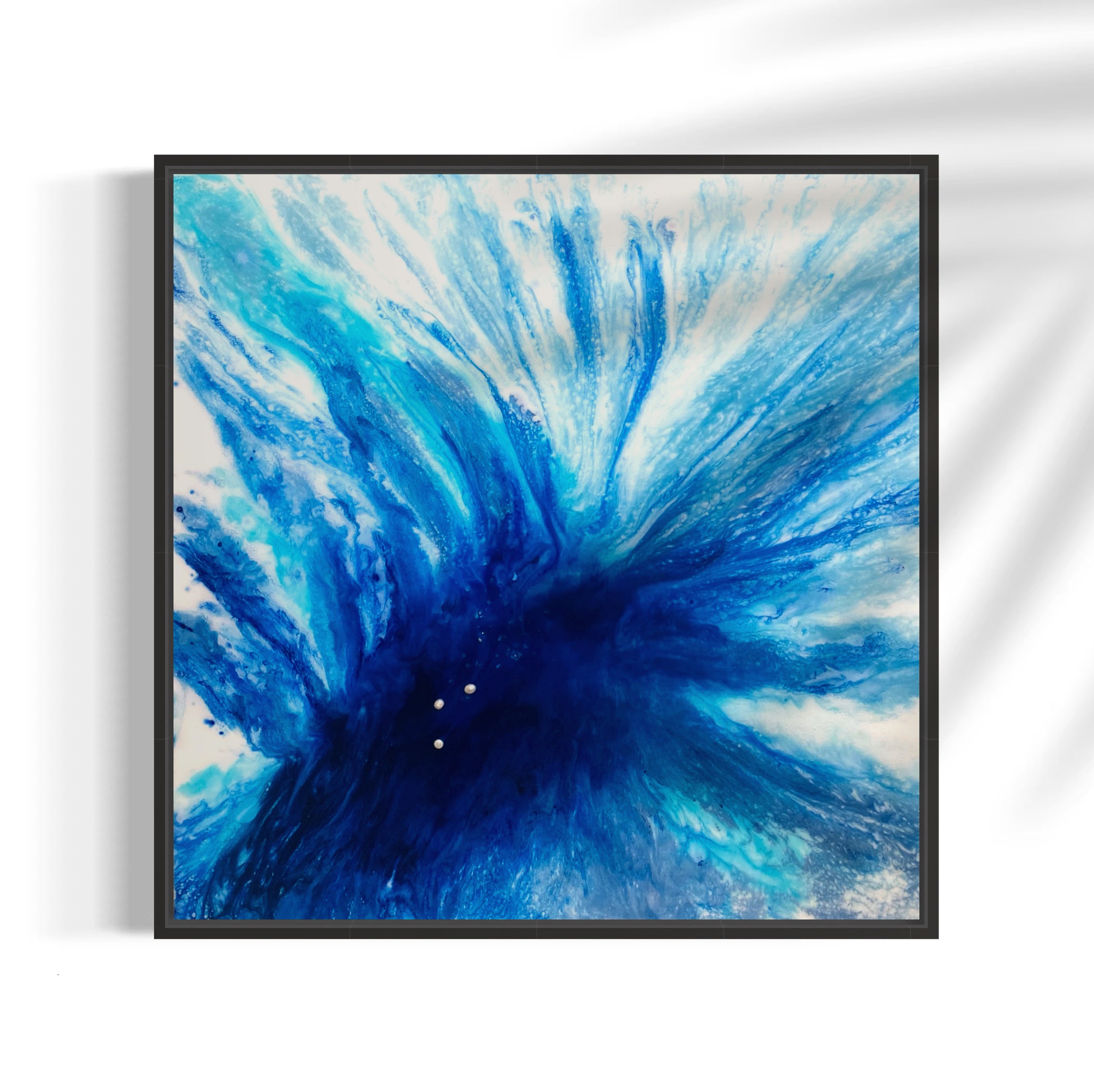 My Ultramarine Heaven. Original Abstract Artwork. 60x60cm Framed.