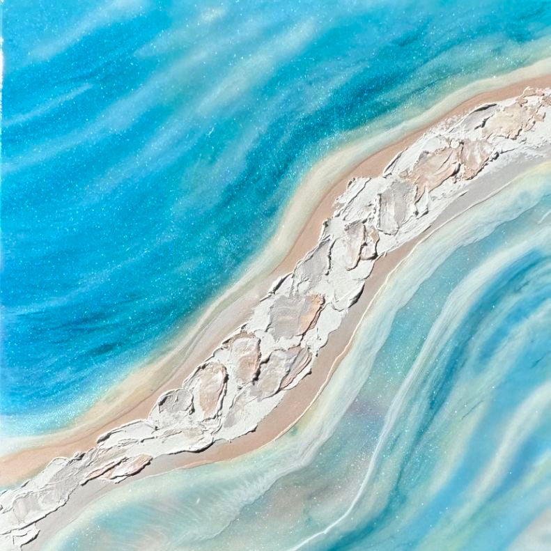 Whitehaven 90x180cm with Sand FRAMED