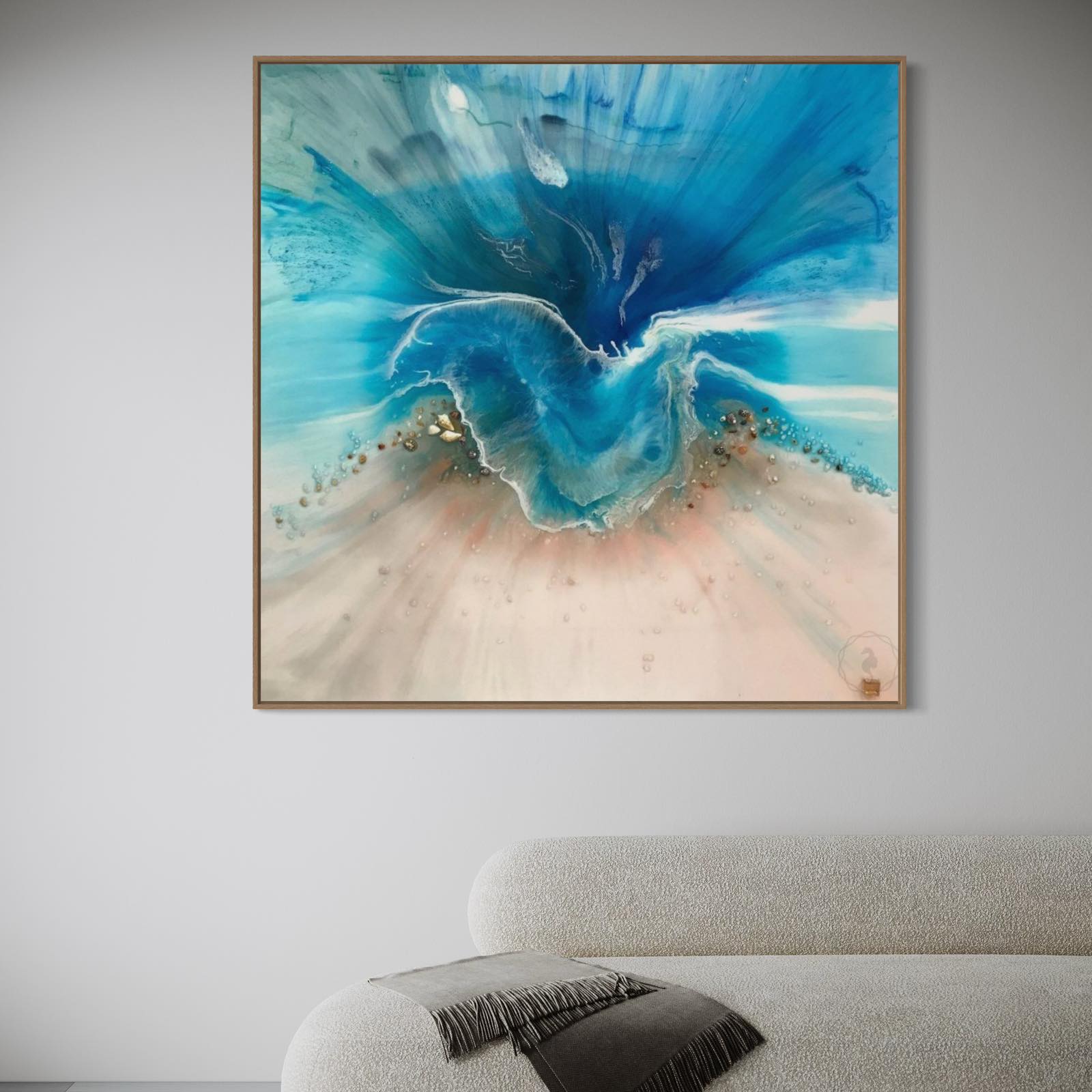Coogee Vibe Abstract Coastal Artwork Ocean Limited Edition Print