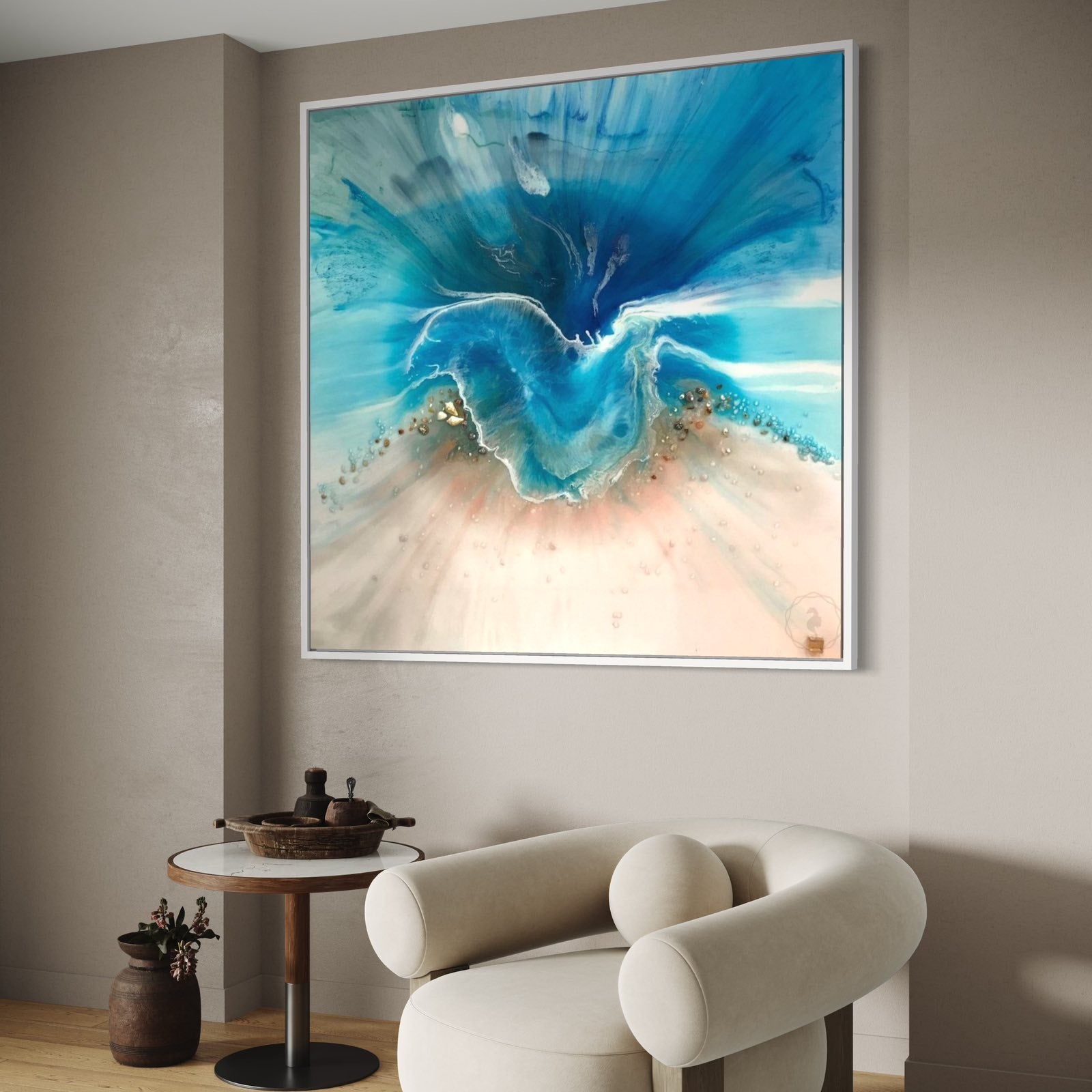 Coogee Vibe Abstract Coastal Artwork Ocean Limited Edition Print