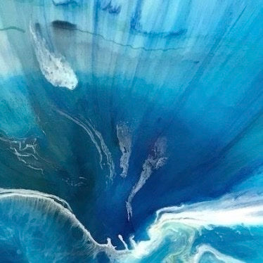 Coogee Vibe Abstract Coastal Artwork Ocean Limited Edition Print