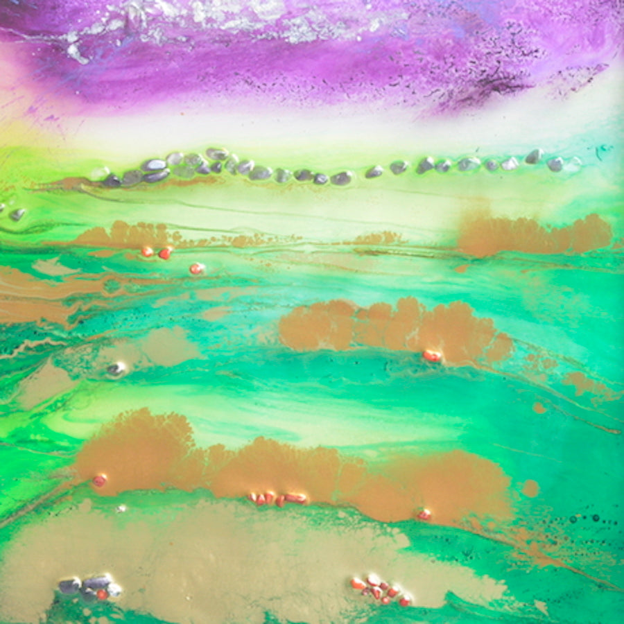 Bali Green. Abstract Limited Edition Print. Antuanelle 2