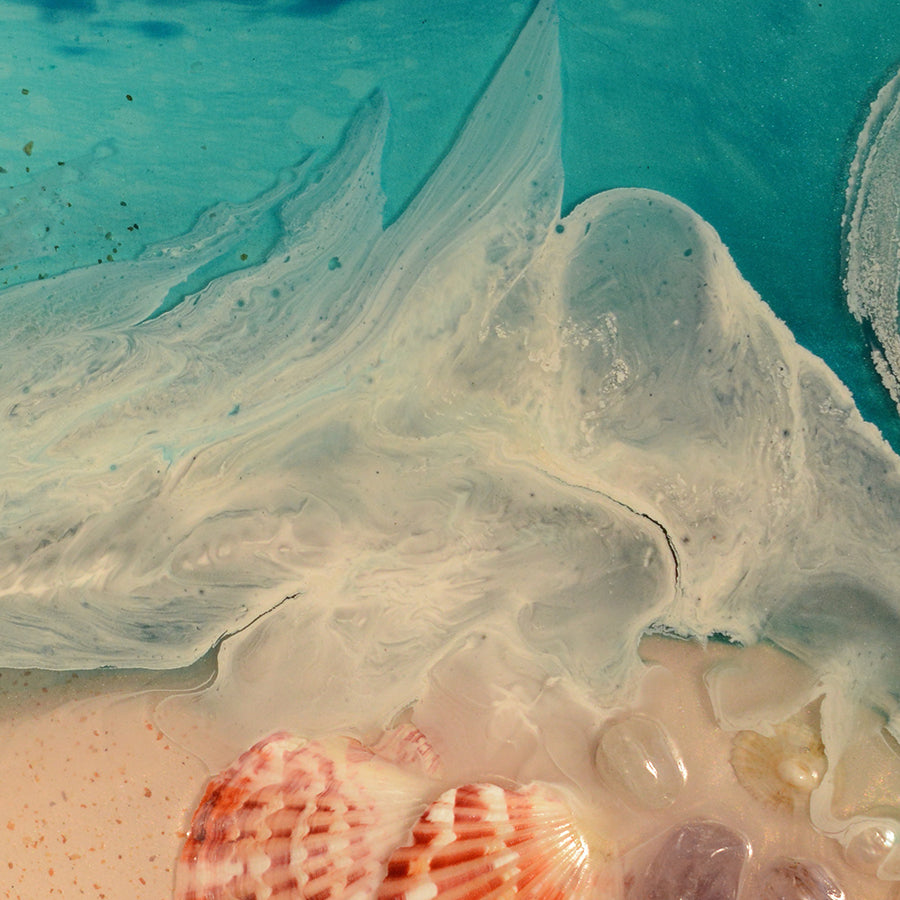 Abstract Beach. Rise Above Shells 2 Ocean Print. Art Antaunelle 5 Limited Edition Print
