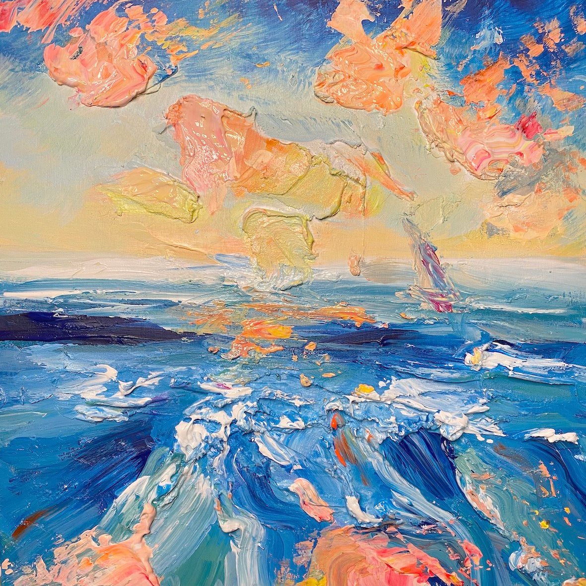 Another Life Byron Bay Impasto Original Artwork 1