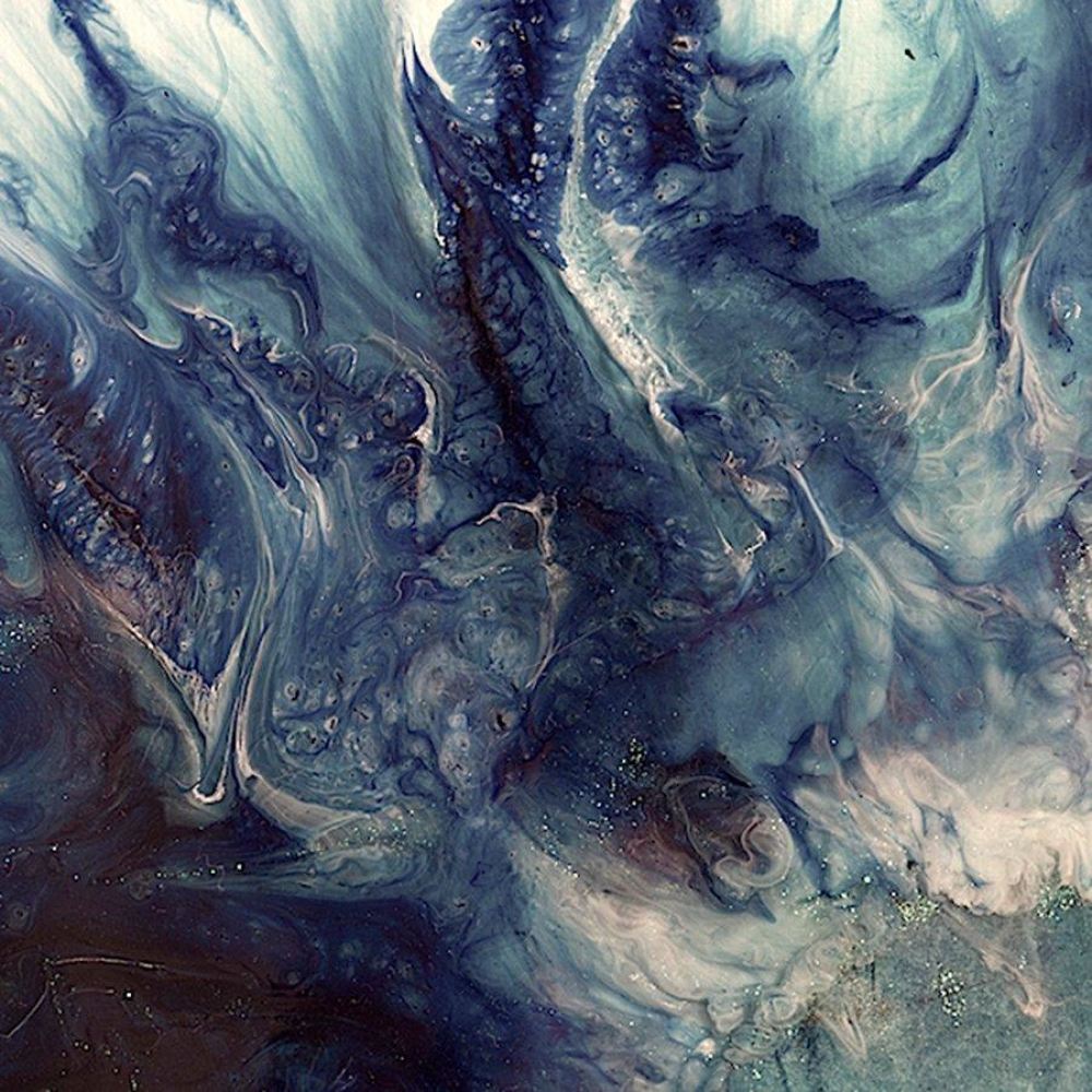 Abstract Seascape. Dreaming Grey Tide. Art Print. Antuanelle 3 Tide Ocean. Limited Edition Print