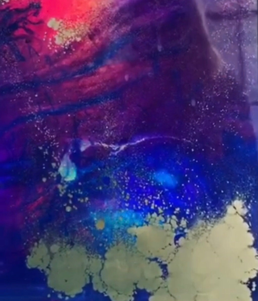 Purple Holographic - Abstract Artwork 2 Holo. Original