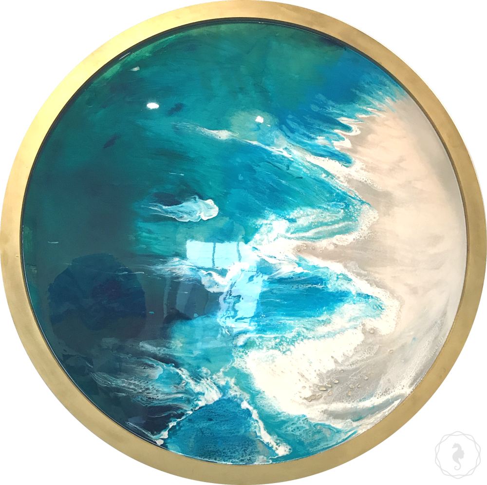 COMMISSION - CUSTOM SEASCAPE - ABSTRACT OCEAN ARTWORK - Antuanelle - 4