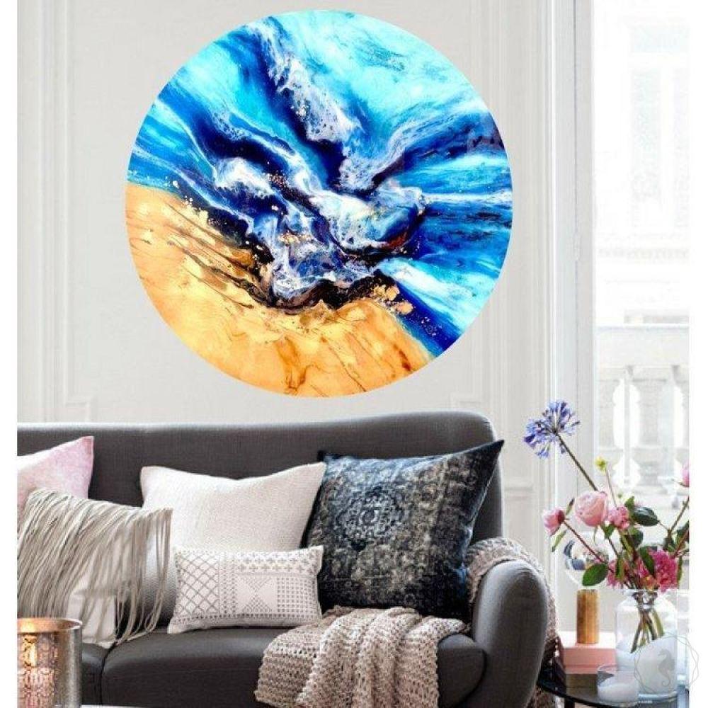 Original Artwork. Abstract shoreline. Mosman wave. Antuanelle 3 Beach. Artwork
