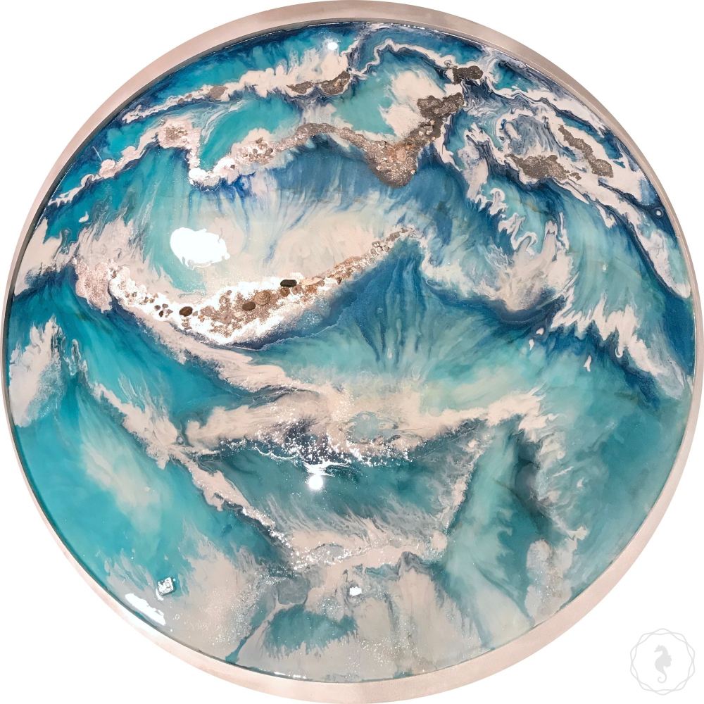 Coastal Resin Artwork | ANTUANELLE | Wonderland 3. Original Abstract Wave