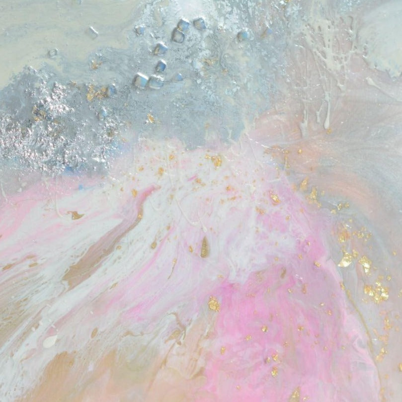 Pink and white. Abstract Artwork. Angelic Dreams. Antuanelle 2 Original Artwork