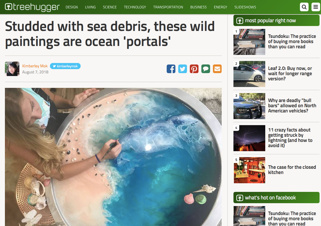 Treehugger - Studded Sea debris these wild paintings are ocean portals