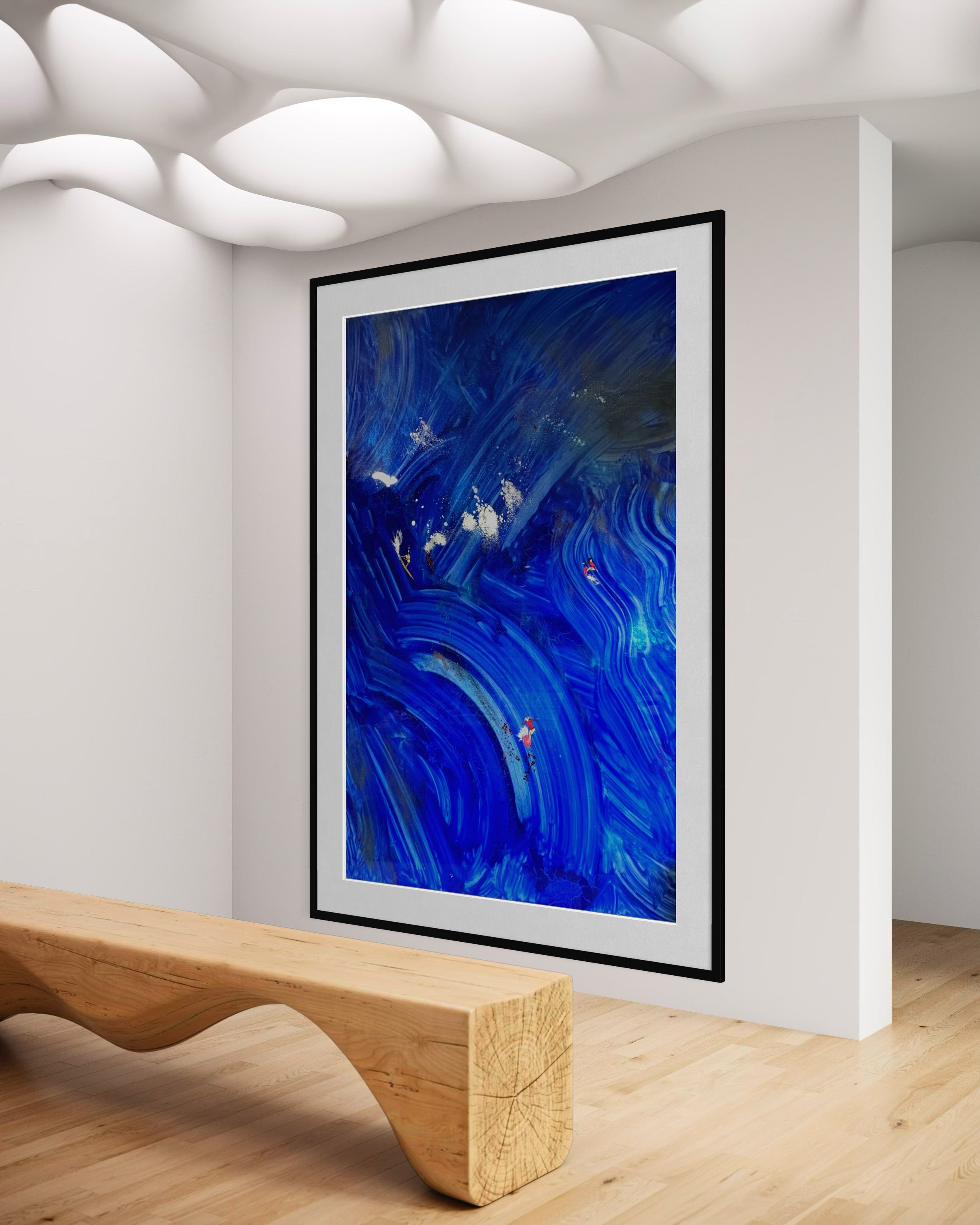 Deep Blue Abstract Art