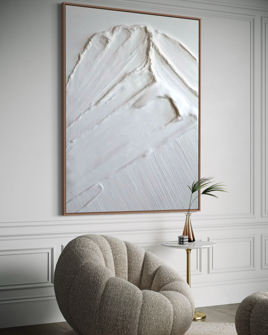 White tops 2 90x120cm  FRAMED