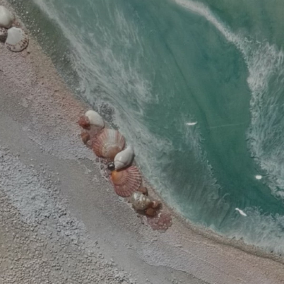 Honu Journey Set 1&2 Sand, Rose Quartz, Pearl, Shells   185x125cm (125x95cm each)