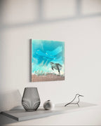 Bounty Turtle  Honu Journey Laguna Beach Seascape. Set of 2 40x40cm