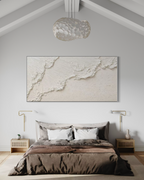 White  hills  3 90x180cm with Sand FRAMED