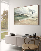 Sea Turtle 2.0. Honu Journey Seascape Artwork.