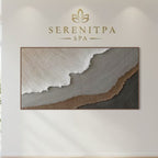 Brown hills 90x180cm with Sand FRAMED