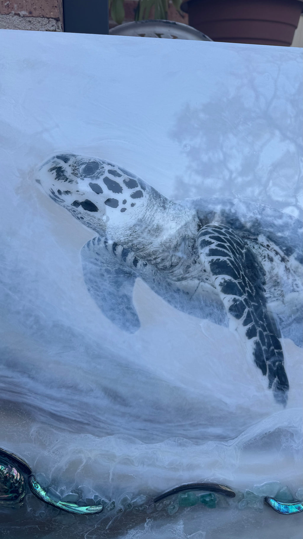 Sea Turtle 2.0. Honu Journey Seascape Artwork.