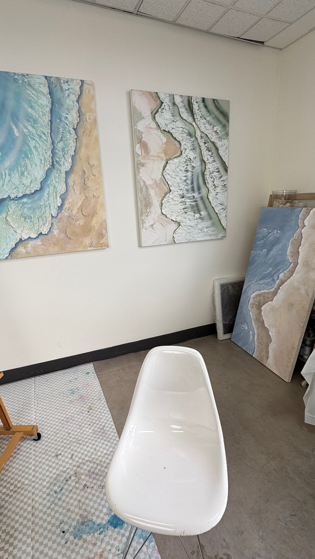 Whitsundays Whitewash - Original Textured Artwork 90x120cm