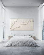 White  hills  3 90x180cm with Sand FRAMED
