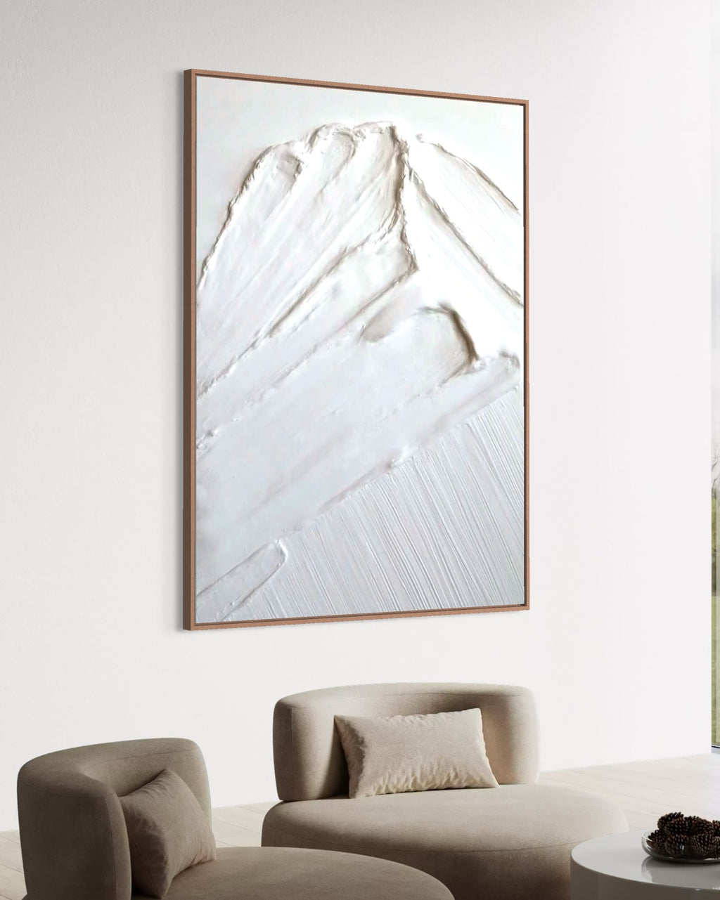White tops 2 90x120cm  FRAMED