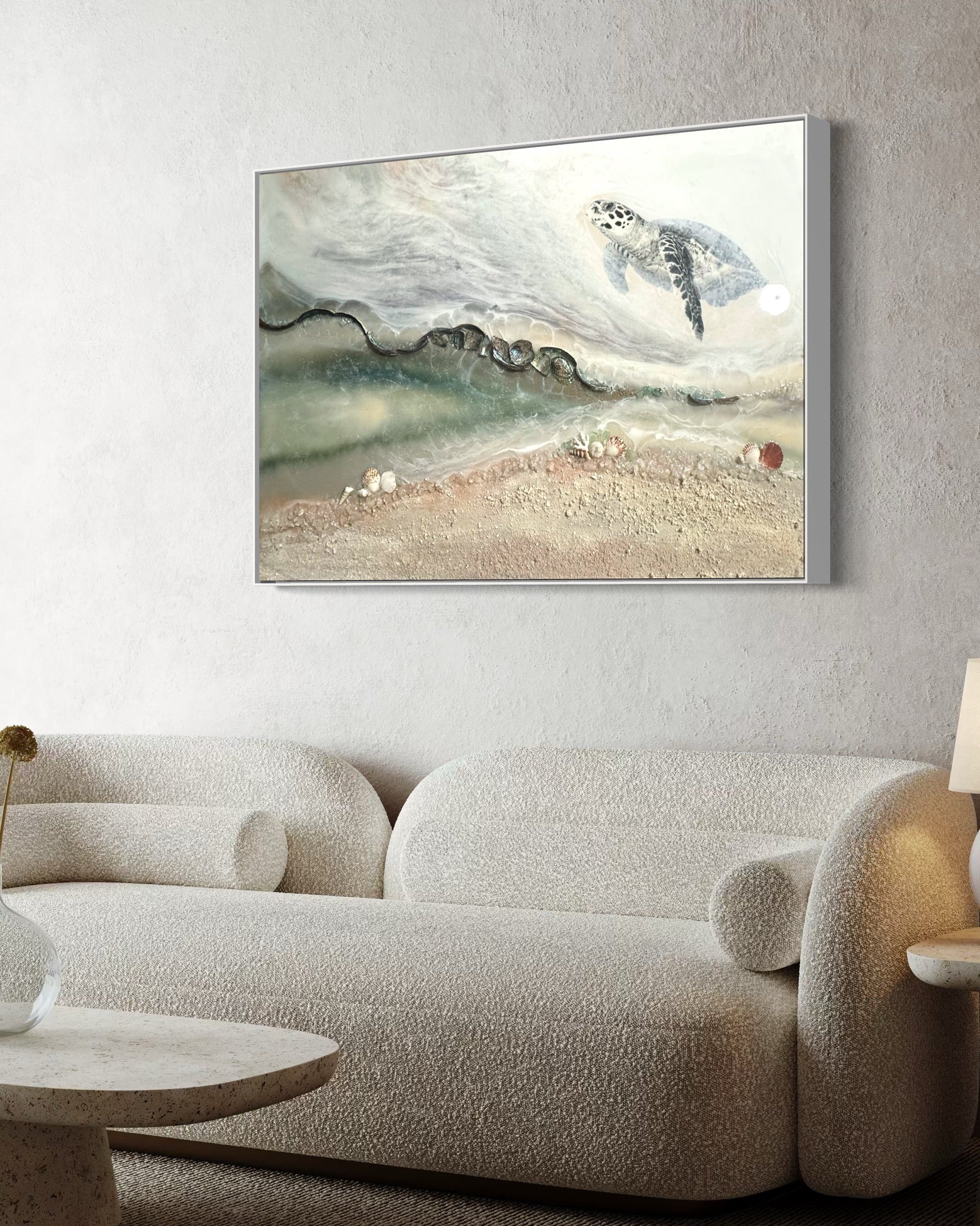 Sea Turtle 2.0. Honu Journey Seascape Artwork.