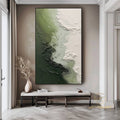 Green hills  3 90x180cm with Sand FRAMED
