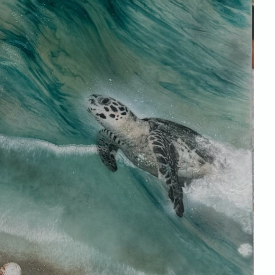 Honu Journey Set 1&2 Sand, Rose Quartz, Pearl, Shells   185x125cm (125x95cm each)