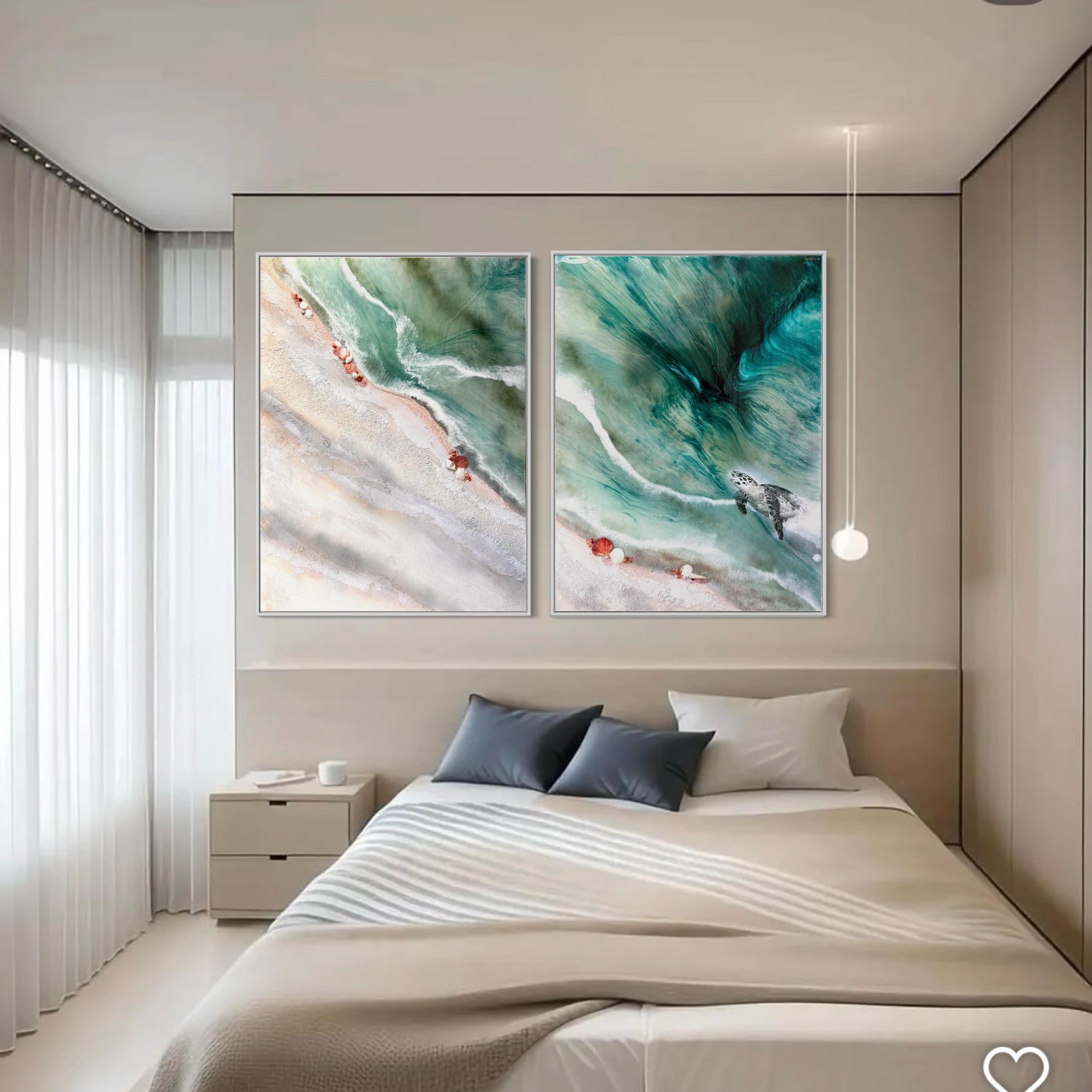 Honu Journey 1    48x35”    Home is where your heart is.