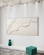 White  hills  3 90x180cm with Sand FRAMED