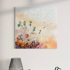 Feel the Wonder Set of 2 with Amethyst, Sea Urchin and Gold Leaf, Quartz set of 2 40x40cm ea/16x16” ea